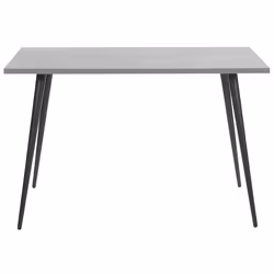 Dining Table SANTIAGO Grey Concrete Effect 120 cm 80 cm