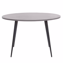 Dining Table ODEON Grey Concrete Effect 120 cm 120 cm