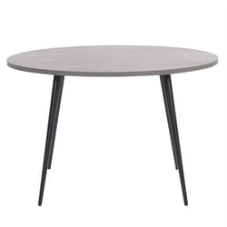 Dining Table ODEON Grey Concrete Effect 120 cm 120 cm