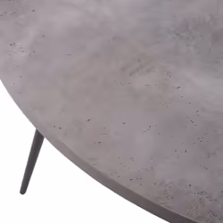 Dining Table ODEON Grey Concrete Effect 120 cm 120 cm