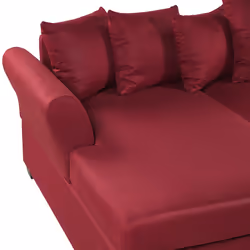 Corner Sofa VIKNA Fabric Dark Red 3 Seater Right Hand - Additional view 5