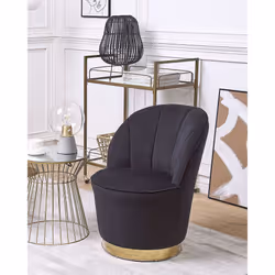 Armchair ALBY Velvet Black