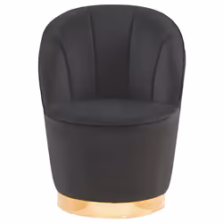 Armchair ALBY Velvet Black - Additional view 4