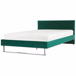 Bed Velvet BELLOU 180 x 200 cm (EU Super King) Green