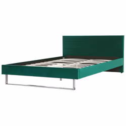 Bed Velvet BELLOU 180 x 200 cm (EU Super King) Green
