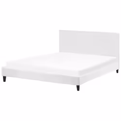 Bed Velvet FITOU 180 x 200 cm (EU Super King) White