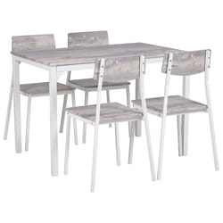 Dining Set BISMARCK Grey 4 Seater