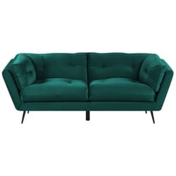 Sofa LENVIK Velvet Emerald Green 3 Seater
