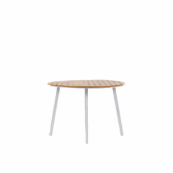 Round Garden Dining Table Ã¸ 105 cm Light Wood CAVOLI