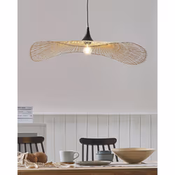 Bamboo Pendant Lamp 80 cm Light Wood FLOYD - Additional view 4