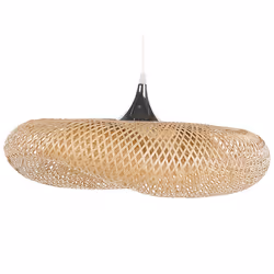 Bamboo Pendant Lamp Light Wood BOYNE Large