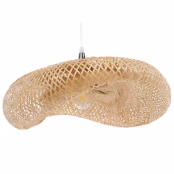 Bamboo Pendant Lamp Light Wood BOYNE Large