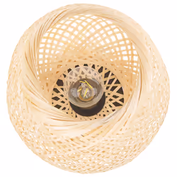 Table Lamp BOMU Bamboo Wood Light Brown