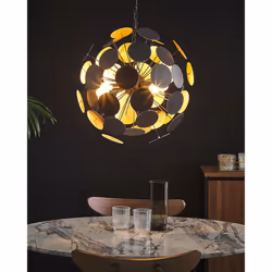Pendant Lamp Gold with Black MARITSA