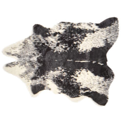 Faux Cowhide Area Rug Black 60 x 90 cm NAMBUNG