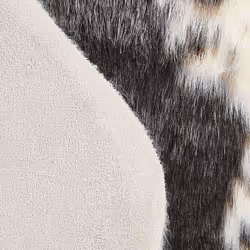 Faux Cowhide Area Rug Black 60 x 90 cm NAMBUNG