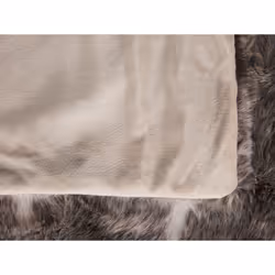 Blanket 150 x 200 cm Brown and White TADDART