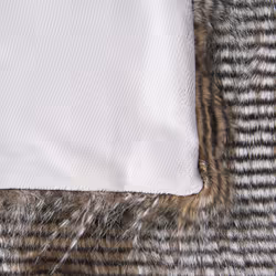 Blanket 150 x 200 cm Brown and White ASDAD