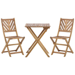 Bistro Set TERNI Wood Brown