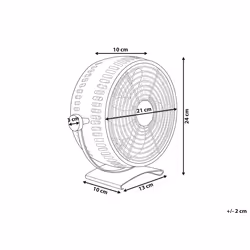 Table Fan RIBBLE Silver