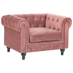 Armchair CHESTERFIELD Velvet Pink