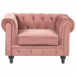 Armchair CHESTERFIELD Velvet Pink