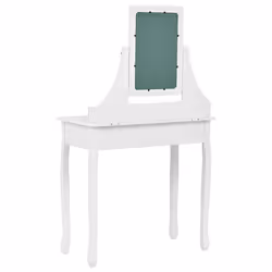 Dressing Table with Mirror and Stool RAYON White