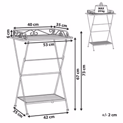 Side Table ANCUD Metal White