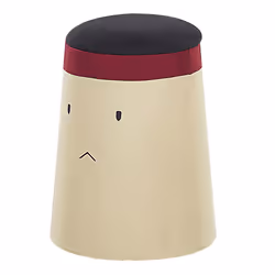 Kids Pouffe with Storage Beige SAMURAI