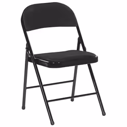 Set of 4 Folding Chairs SPARKS Black