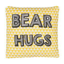 Cotton Kids Cushion Print 40 x 40 cm Yellow RADZKOT