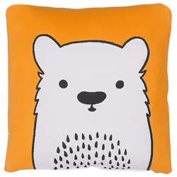 Cotton Kids Cushion Bear 45 x 45 cm Orange WARANASI