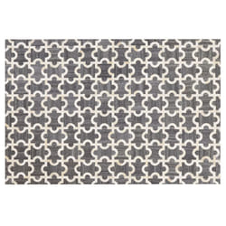 Cowhide Area Rug 140 x 200 cm Grey and Beige YEDISU