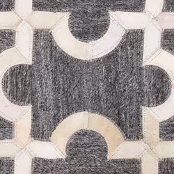 Cowhide Area Rug 160 x 230 cm Grey and Beige YEDISU