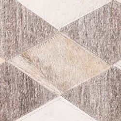 Cowhide Area Rug 140 x 200 cm Beige and Brown SESLICE
