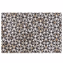 Cowhide Area Rug 140 x 200 cm Multicolour ISHAN