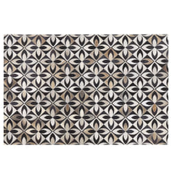 Cowhide Area Rug 140 x 200 cm Multicolour ISHAN