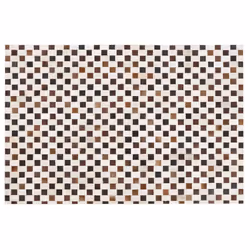 Cowhide Area Rug 160 x 230 cm Beige and Brown KAYABEY