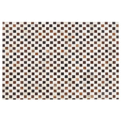 Cowhide Area Rug 160 x 230 cm Beige and Brown KAYABEY