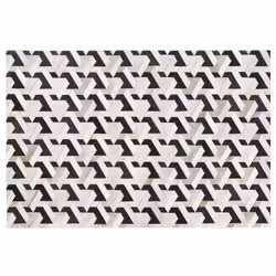 Cowhide Area Rug 140 x 200 cm Black and Grey NARMAN