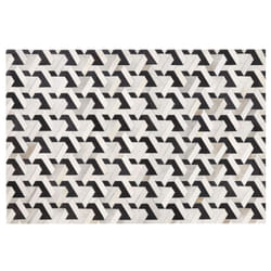 Cowhide Area Rug 140 x 200 cm Black and Grey NARMAN