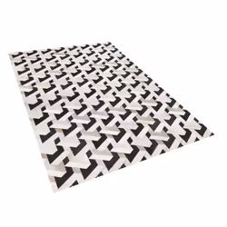 Cowhide Area Rug 140 x 200 cm Black and Grey NARMAN