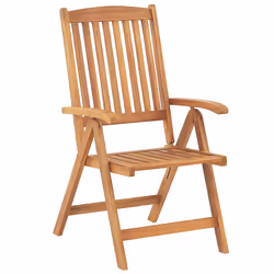 Set of 2 Garden Chairs JAVA Acacia Wood Light Brown