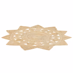 Round Jute Area Rug Ã¸ 120 cm Beige ARABAN
