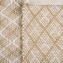 Jute Runner Rug 50 x 80 cm Beige AKBEZ