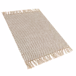 Jute Runner Rug 50 x 80 cm Beige ALADAG