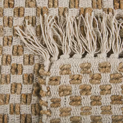 Jute Runner Rug 50 x 80 cm Beige ZERDALI