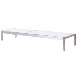 Sun Lounger FOSSATO Reclining Metal White