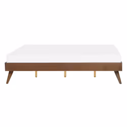 Bed without Headboard BERRIC 140 x 200 cm (EU Double) Dark Ash Wood - Additional view 4