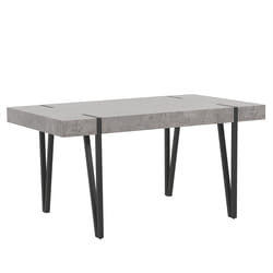 Dining Table ADENA Grey Concrete Effect 150 cm 90 cm